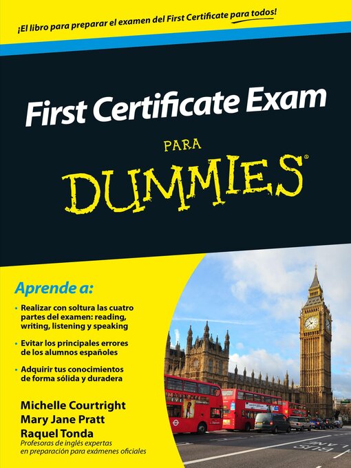 Title details for First Certificate Exam para Dummies by Michelle Courtright - Available